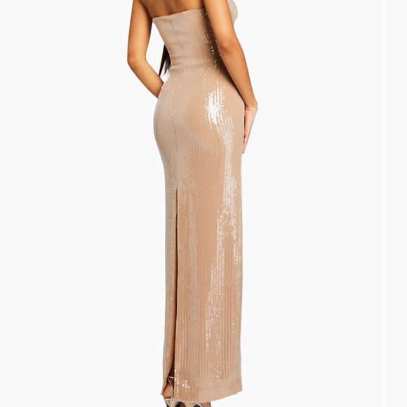 Retrofête Ember Dress - Sequin Nude Gown - Picture 4 of 6